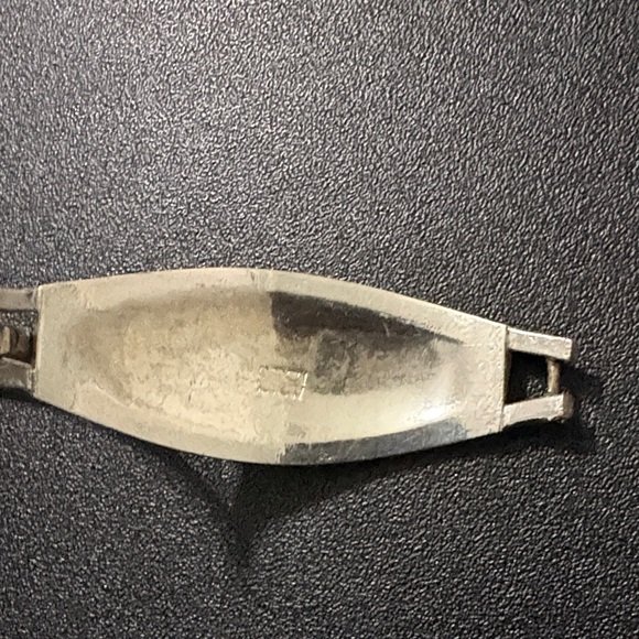 Silver and Multicolor Inlay Bangle - Picture 2 of 7